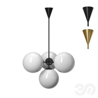 3D модель Люстра Ardsley Cluster Chandelier от West elm для категории Освещение / Подвесные светильники - превью