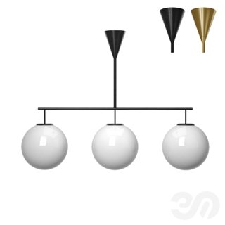 3D модель Люстра Ardsley Linear Chandelier от West elm для категории Освещение / Подвесные светильники - превью