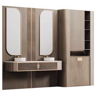 3D модель Bathroom furniture N 12 для категории Санузел / Мебель санузла - превью