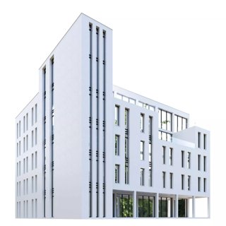 3D модель Modern Building 02 для категории Экстерьер / Здание - превью