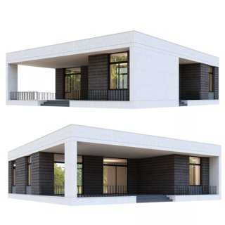 3D модель Modern Building v2 для категории Экстерьер / Здание - превью