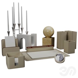 3D модель DECOR SET CABINET для категории Декор / Декоративные наборы - превью