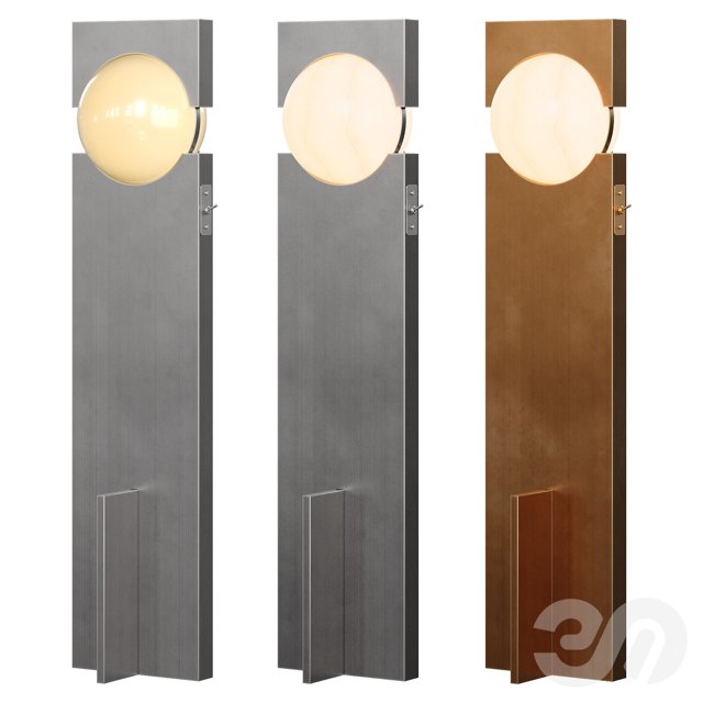3D модель Hero Lamp Stainless Steel Sculptural Lamp by Panorammma Atelier для категории Освещение / Торшеры - превью
