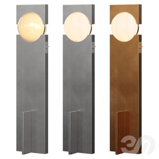 3D модель Hero Lamp Stainless Steel Sculptural Lamp by Panorammma Atelier для категории Освещение / Торшеры - превью