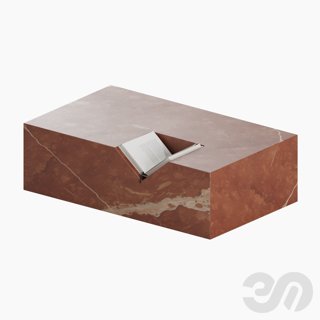 3D модель Coffee table with book by Eran для категории Мебель / Журнальные столики - превью