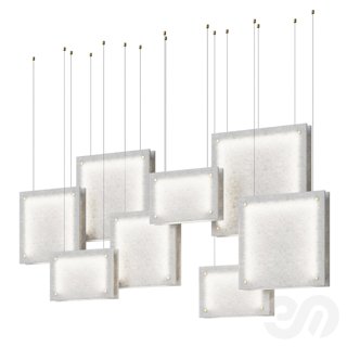 3D модель Architectonics White Crystal Luminaire SERAFIM для категории Освещение / Подвесные светильники - превью