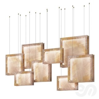 3D модель Architectonics Patagonia Pink Luminaire SERAFIM для категории Освещение / Подвесные светильники - превью