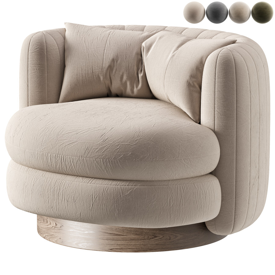 3D модель Vivienne Armchair для категории Мебель / Кресла - превью