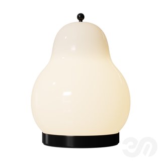 3D модель Bulbsquare - Cream Pear Z06249-01-1 для категории Освещение / Настольный - превью
