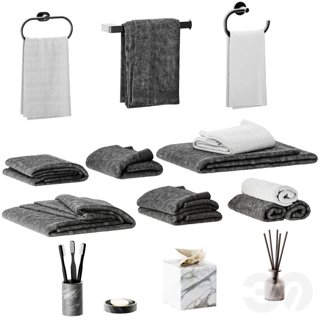 3D модель Towels 6 для категории Санузел / Декор для санузла - превью