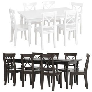 3D модель Ikea Table And Chair (Ingolf, Ingatorp) для категории Мебель / Стулья - превью