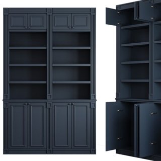 3D модель Classic Bookcase для категории Мебель / Шкафы - превью
