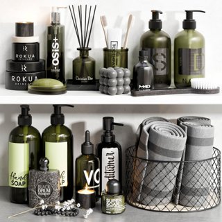 3D модель Bathroom accessories 26 для категории Санузел / Декор для санузла - превью