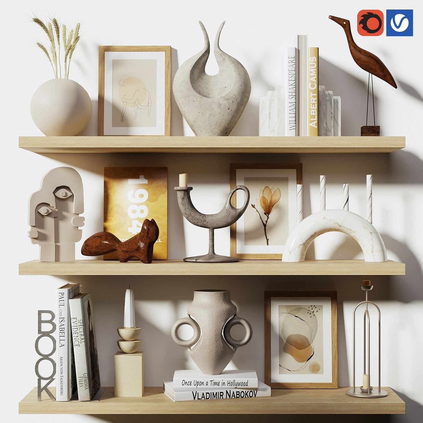 3D модель Decorative set 2 для категории Декор / Декоративные наборы - превью