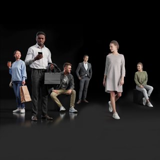 3D модель 3d People BUSINESS & CASUAL для категории Другие модели / Живые существа - превью