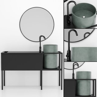 3D модель Bathroom Furniture hh для категории Санузел / Мебель санузла - превью