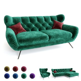 3D модель Sofa SHERWOOD set - BARVA MEBEL для категории Мебель / Кресла - превью