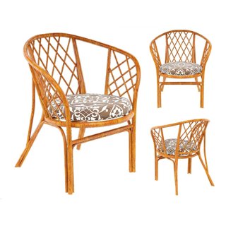 3D модель Rotang Armchair Woven Rattan Pillow для категории Мебель / Стулья - превью