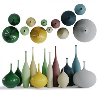 3D модель Sophie Cook Porcelain _ 12 Pieces для категории Декор / Декоративные наборы - превью