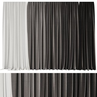 3D модель Curtain Set M9 для категории Другие модели / Шторы - превью