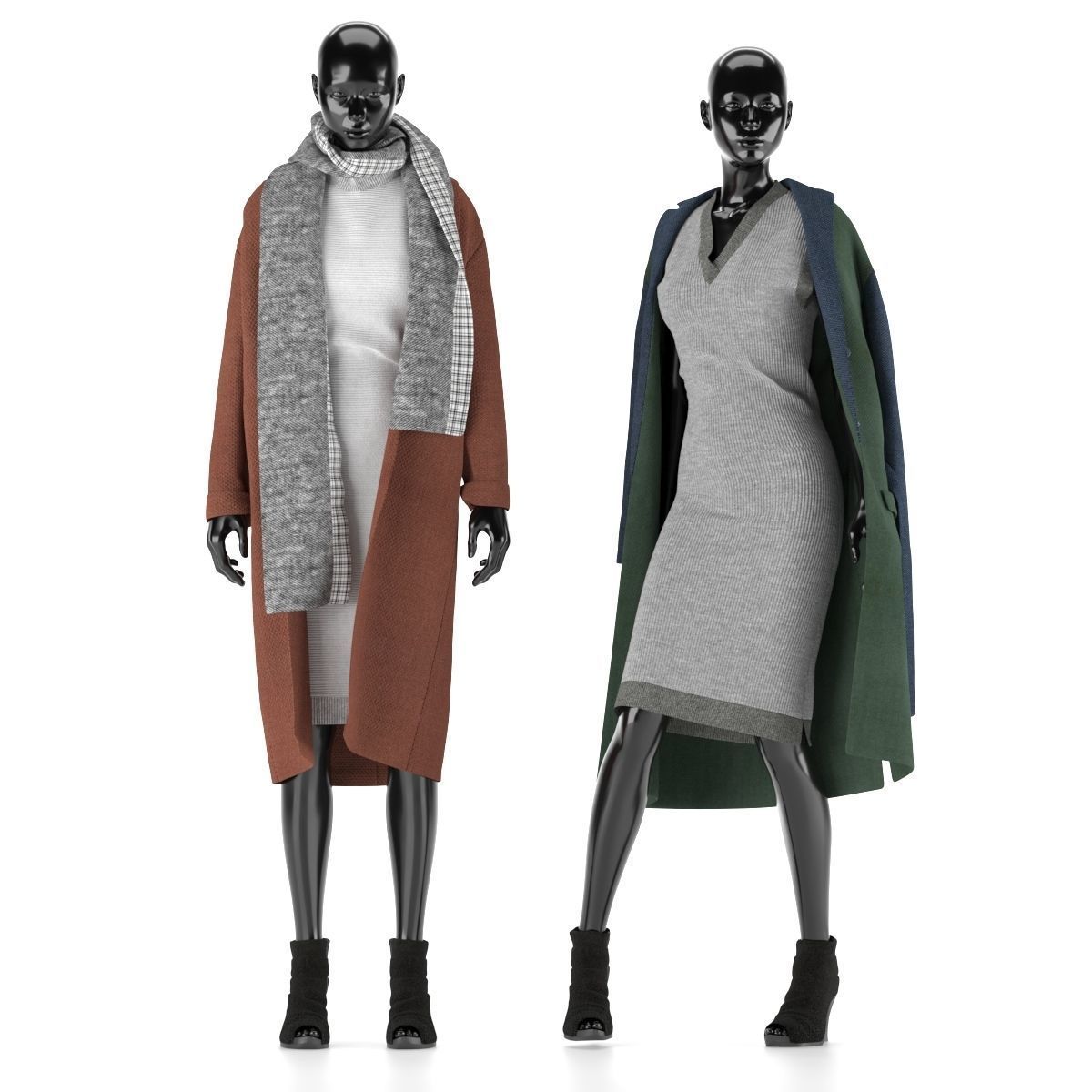 3D модель Mannequin Set Vol 002 для категории Декор / Одежда - превью