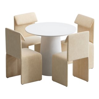3D модель Sacha chair and p o v table для категории Мебель / Стулья - превью