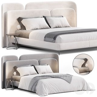 3D модель Lauren bed by Thehighwall для категории Мебель / Кровати - превью