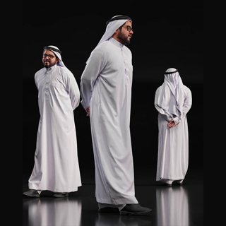 3D модель Posed Arab Free Model для категории Другие модели / Живые существа - превью