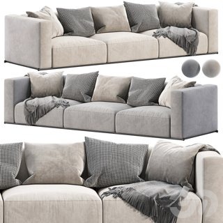 3D модель SHANGAI Sofa 1 By Poliform для категории Мебель / Диваны - превью