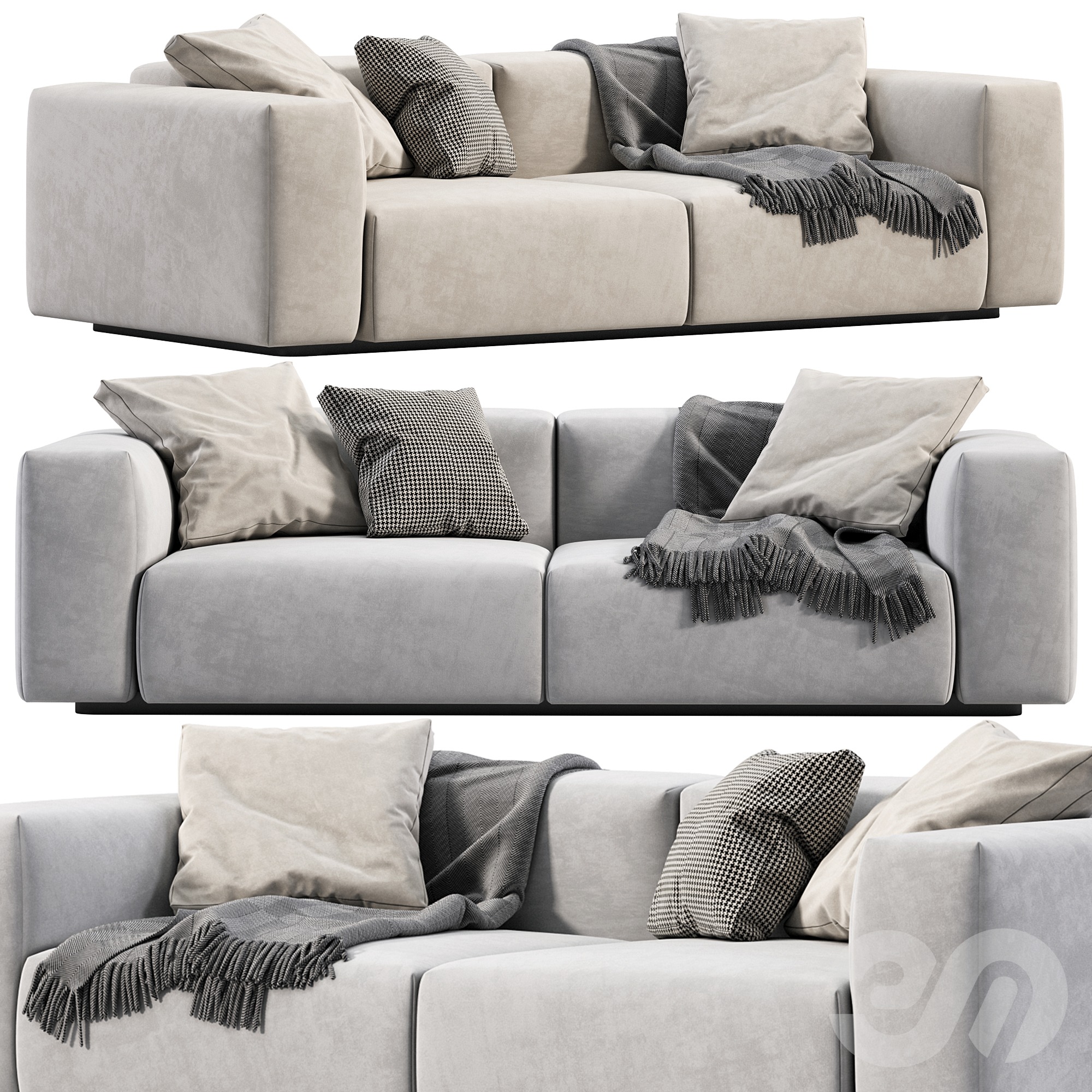 3D модель Sofa Soft Modular by Vitra для категории Мебель / Диваны - превью