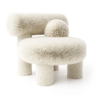 3D модель Noom Low Chair Cs1 Fluffy Edition для категории Мебель / Стулья - превью