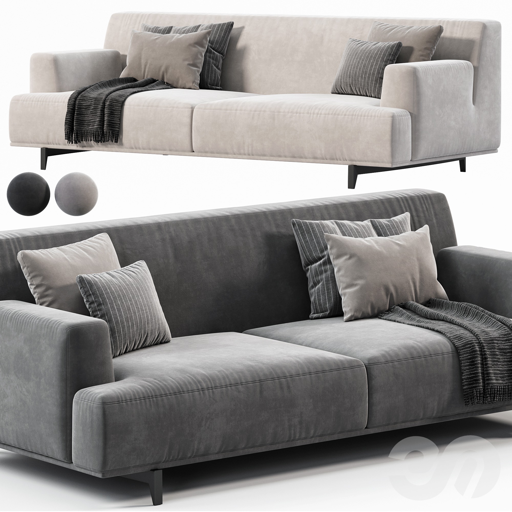 3D модель Poliform TRIBECA Sofa2 для категории Мебель / Диваны - превью