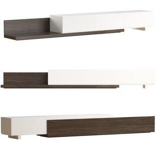 3D модель Kayla Rectangle TV Stand для категории Мебель / Консоли тумбочки - превью
