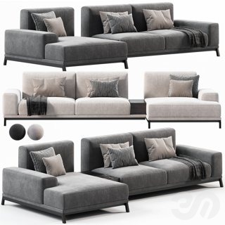 3D модель Blake Chaise Longue Sofa By Ditre Italia для категории Мебель / Диваны - превью