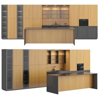 3D модель Kitchen 42 для категории Кухня / Кухни - превью