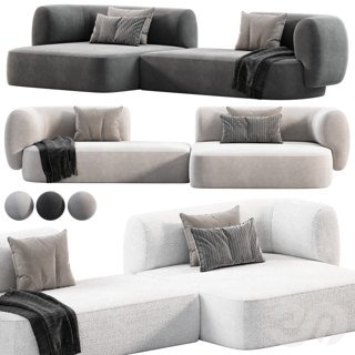 3D модель Hug Modular Sofa для категории Мебель / Диваны - превью