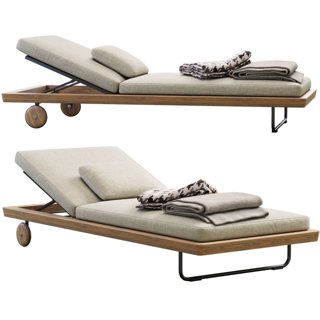 3D модель Sunray Daybed By Minotti для категории Мебель / Другая мягкая мебель - превью
