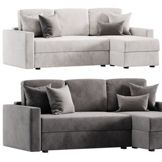 3D модель Corner Portu Sofa By Divan Ru для категории Мебель / Диваны - превью