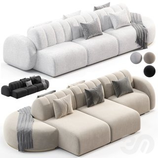 3D модель Cassia modular sofa для категории Мебель / Диваны - превью