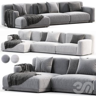 3D модель Poliform Paris-seoul lounge sofa для категории Мебель / Диваны - превью