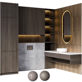 3D модель Bathroom Furniture NO11 для категории Санузел / Мебель санузла - превью