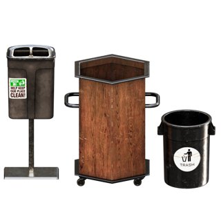 3D модель Trash bins 3 для категории Экстерьер / Городская среда - превью
