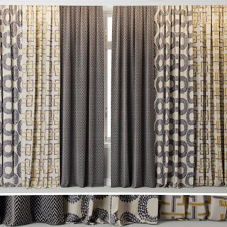 3D модель Curtains Window Part 8 для категории Другие модели / Шторы - превью