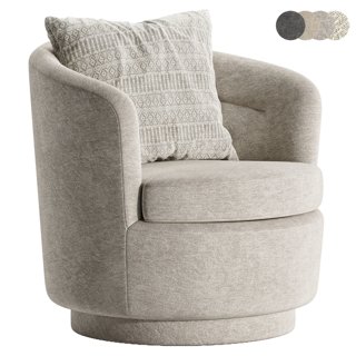 3D модель Viv Swivel Chair By westelm для категории Мебель / Кресла - превью