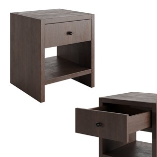 3D модель Wood Side Table Noveau для категории Мебель / Консоли тумбочки - превью