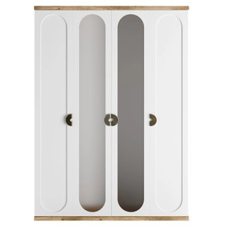 3D модель Arc White Wardrobe для категории Мебель / Шкафы - превью
