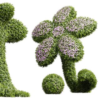 3D модель Bacopa Diffusa Sutera Decorative Bush для категории Растения / Уличные растения - превью