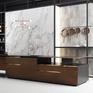 3D модель Kitchen - Italgraniti Metaline 2018 для категории Кухня / Кухни - превью