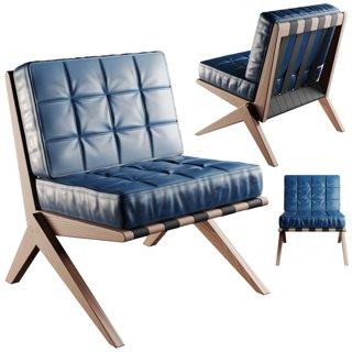 3D модель Calypso Slipper Chair - Design Joseph Caspari для категории Мебель / Кресла - превью