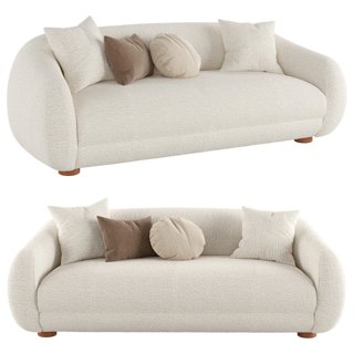 3D модель Laszlo Boucle Loveseat для категории Мебель / Диваны - превью